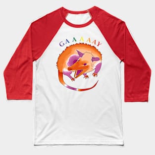 Lesbian Pride Possum Baseball T-Shirt